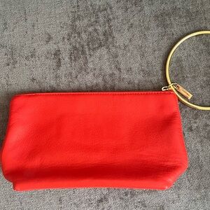 Thacker Red Clutch with Gold Ring